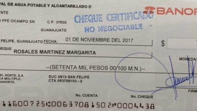 Cómo llenar un cheque Banorte